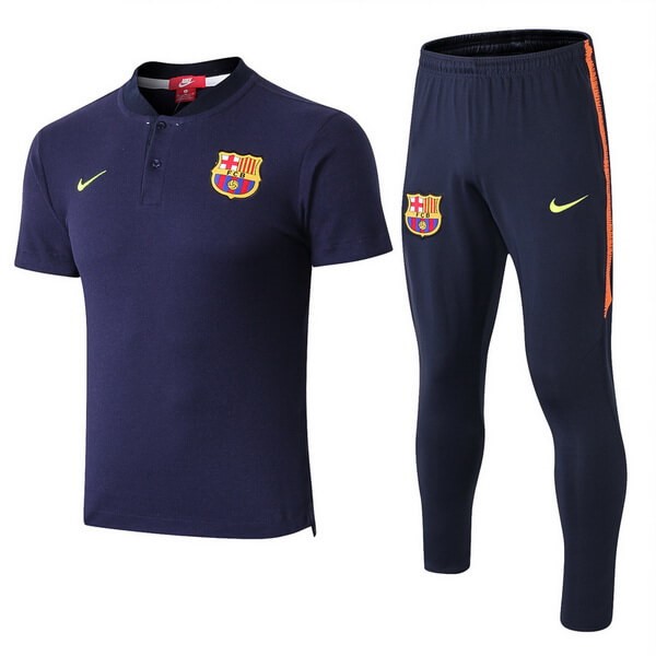 Polo Ensemble Complet Barcelone 2018-19 Bleu Marine